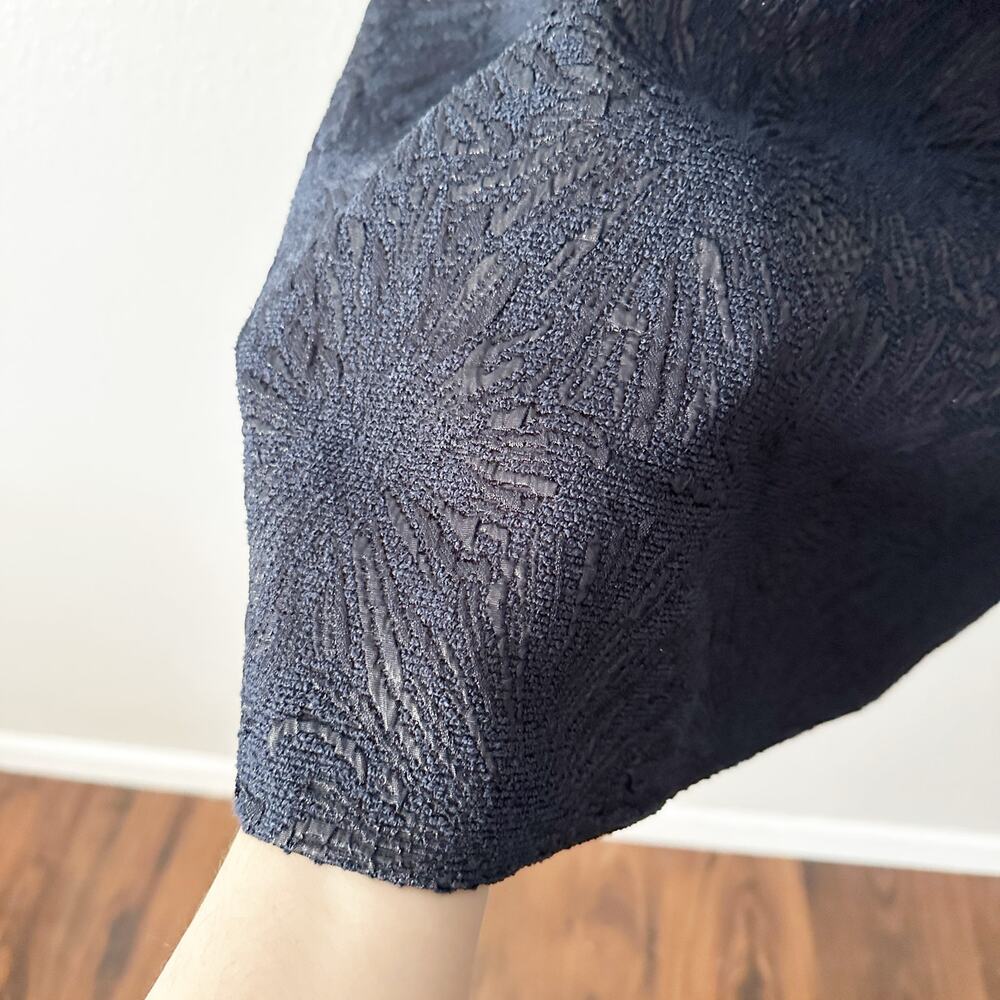 Tahari ASL‎ Sleeveless Sheath Navy & Black Shimmer Mini Dress women's size 8 - Picture 9 of 15